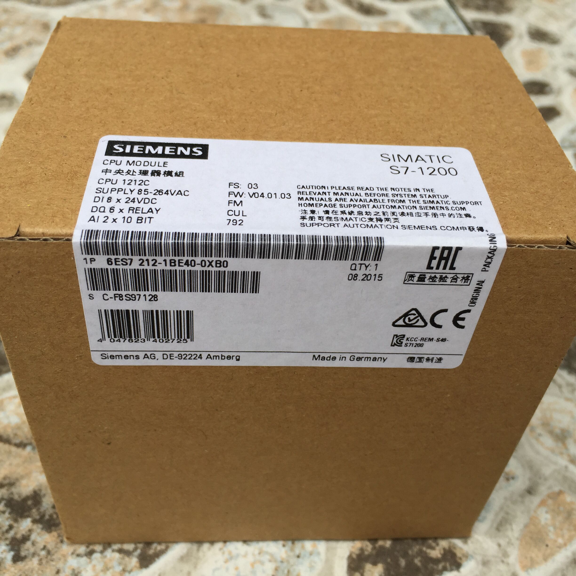 TCPU1212C 6ES7212-1BE40-0XB0