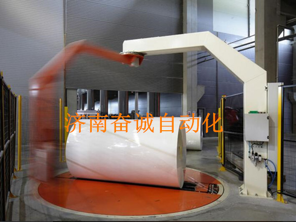 奮誠 無紡布臥式纏繞機  臥式無紡布圓筒纏繞包裝機