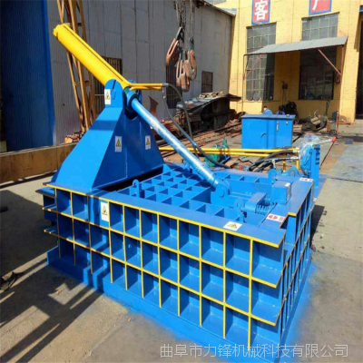 廢銅易拉罐廢鐵壓塊機 價格合理臥式壓塊機 力鋒金屬成型設備圖片