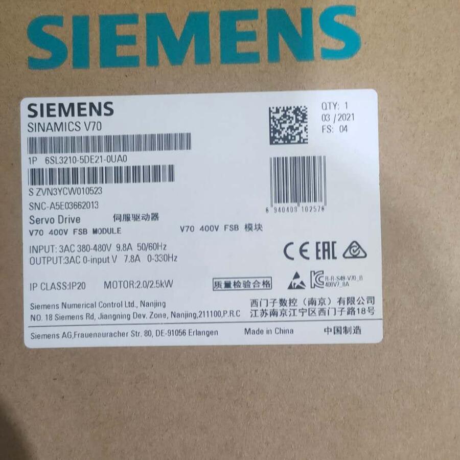TV90 200V 6SL3210-5FB11-5UA0F؛