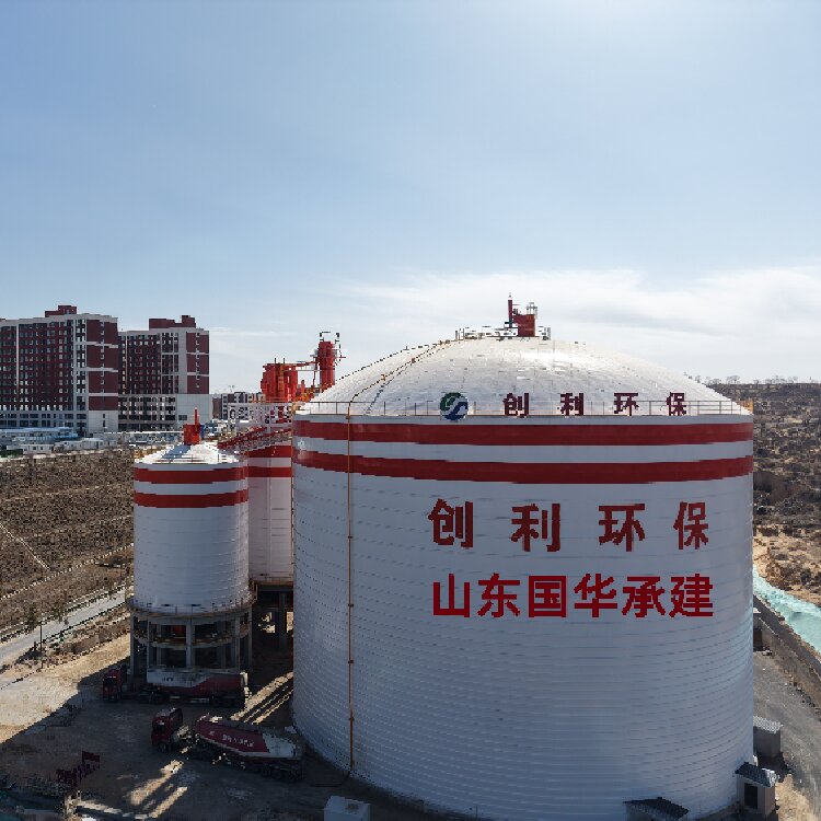 山西12萬立方粉煤灰焊接倉承建 山東國華倉儲 大型鋼板倉建設