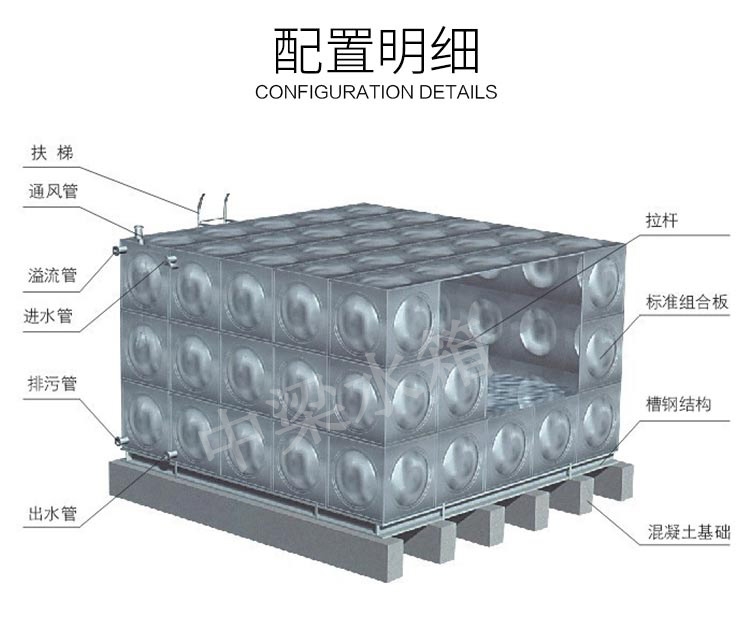 江蘇鹽城聚氨脂不銹鋼保溫水箱 現場焊接 全國發貨